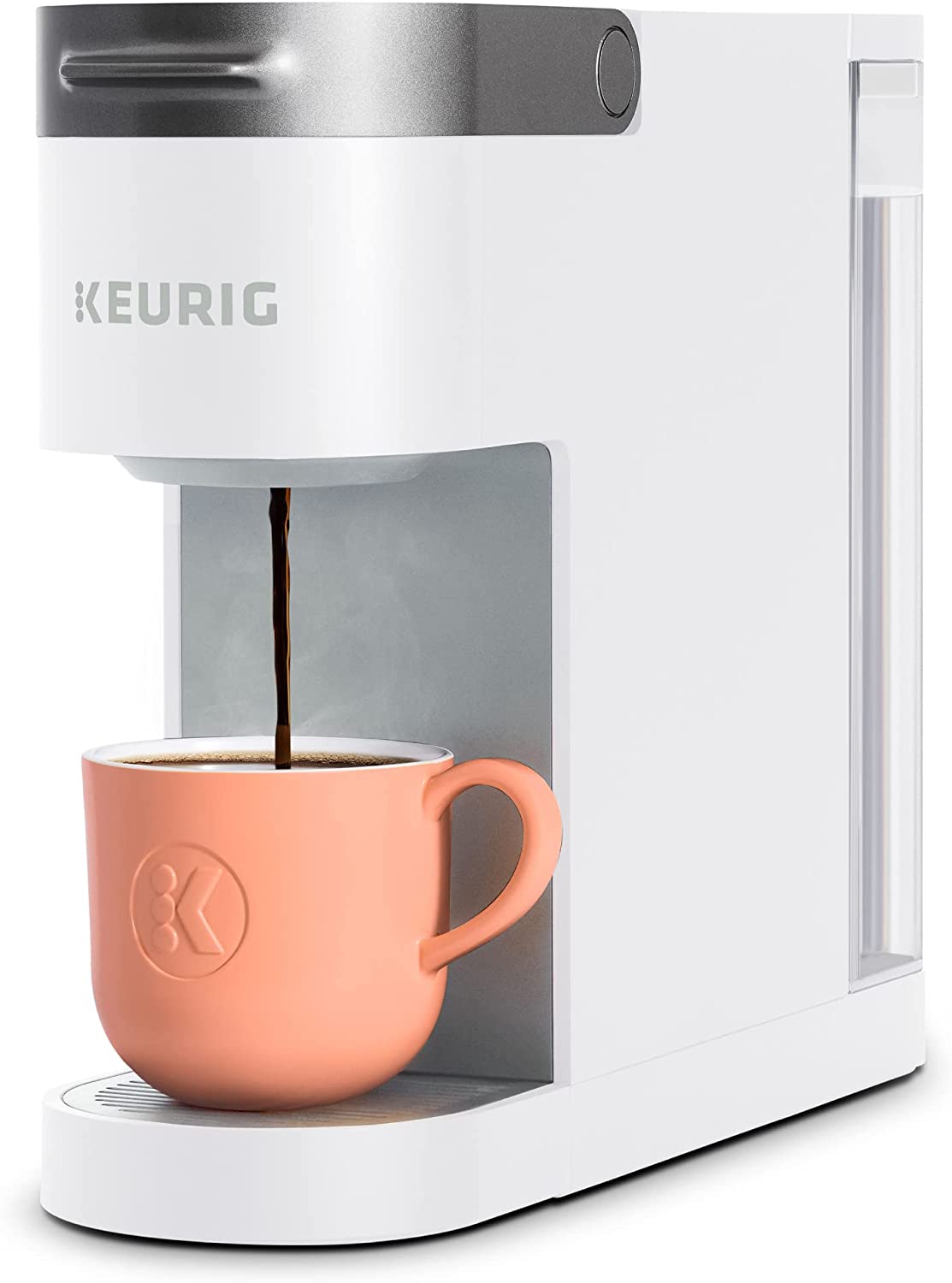 Keurig K- Slim Single Serve K-Cup Pod Coffee Maker. Multistream Technology. White