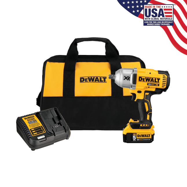 DEWALT DCF899P1 20-Volt MAX XR Cordless Brushless 1/2 in. High Torque Impact Wrench with Detent Pin Anvil. (1) 20-Volt 5.0Ah Battery