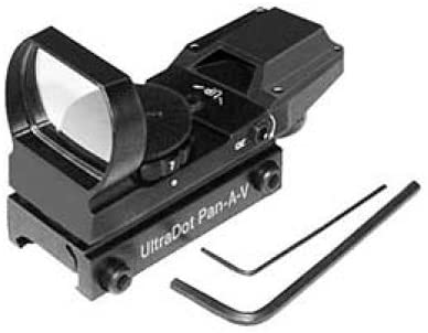 Ultra Dot Pan AV Red Dot. Black Finish. Multiple Reticle UD-PV-35