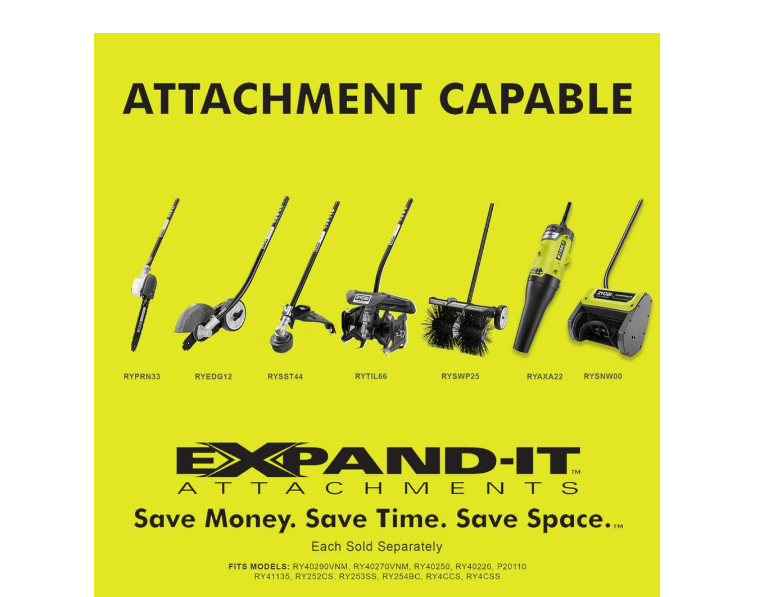RYOBI RYSWP25 Expand-It Sweeper Attachment