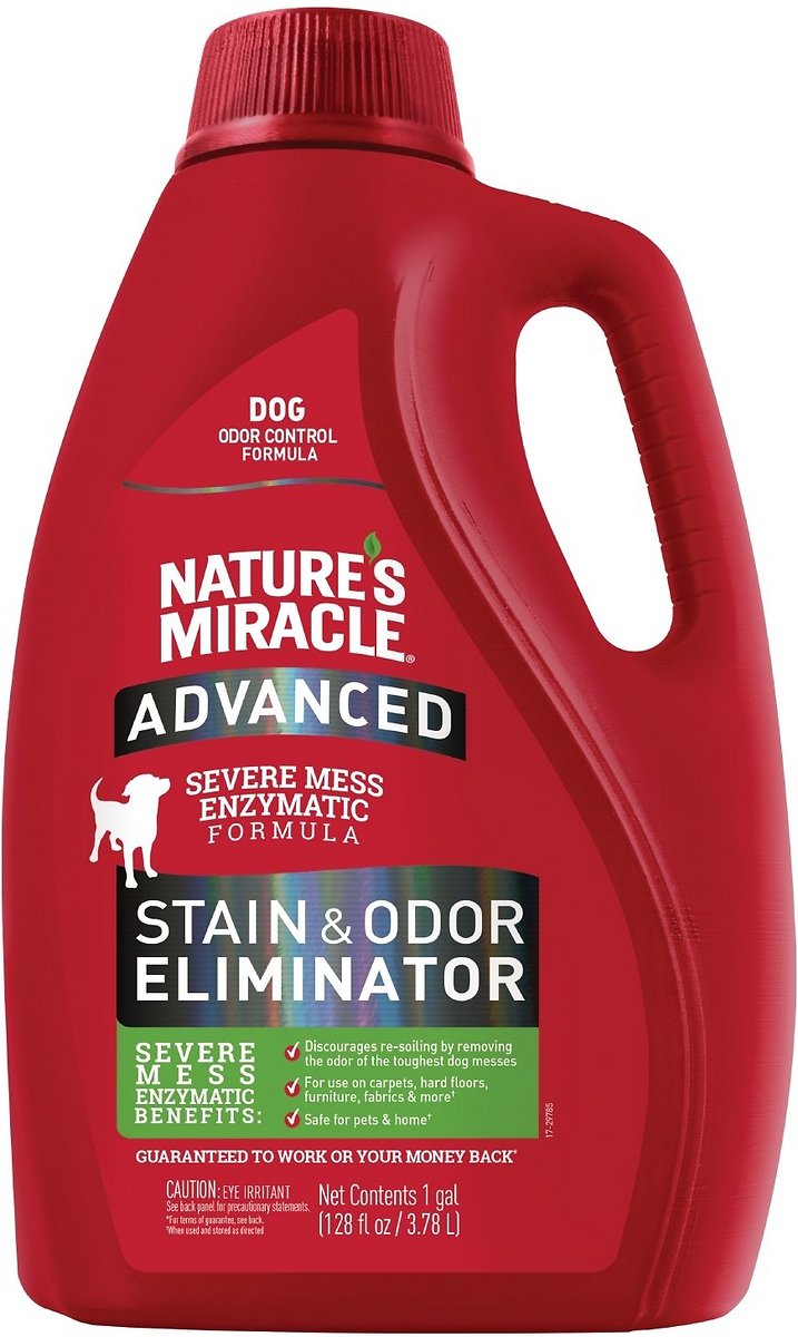 Nature-s Miracle Advanced Dog Enzymatic Severe Mess Stain & Odor Eliminator. 1-gal bottle