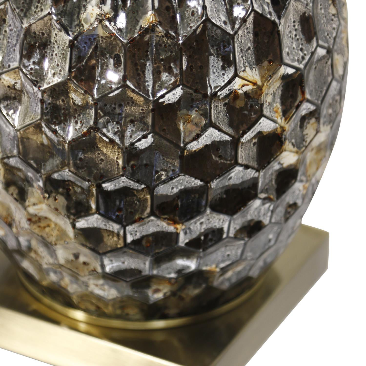 Lydney - 27in Jane Seymour Branded Metal & Glass Table Lamp - 100 Watts - 3-Way