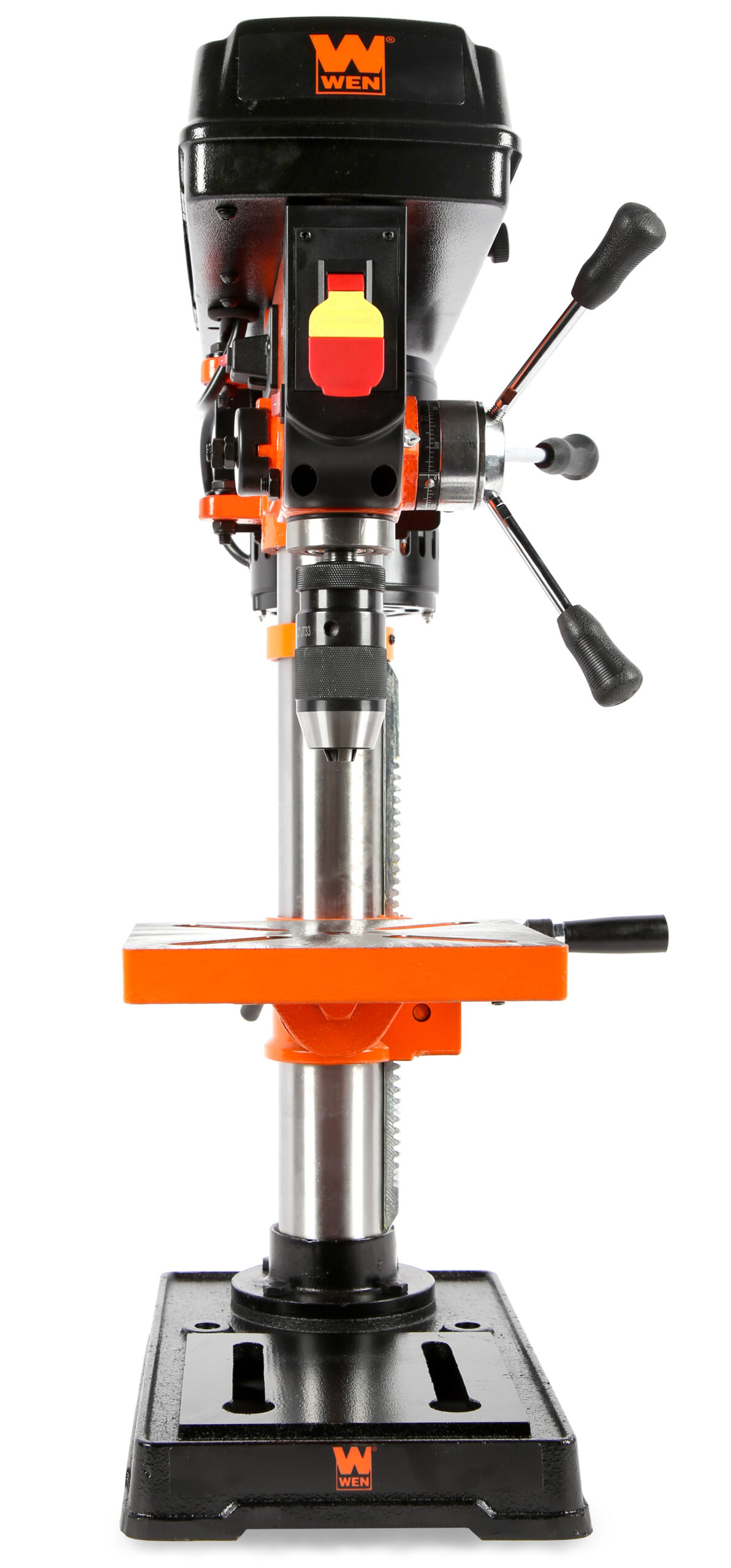 WEN 3.2-Amp 10-Inch 5-Speed Cast Iron Benchtop Drill Press with Laser and Keyless Chuck