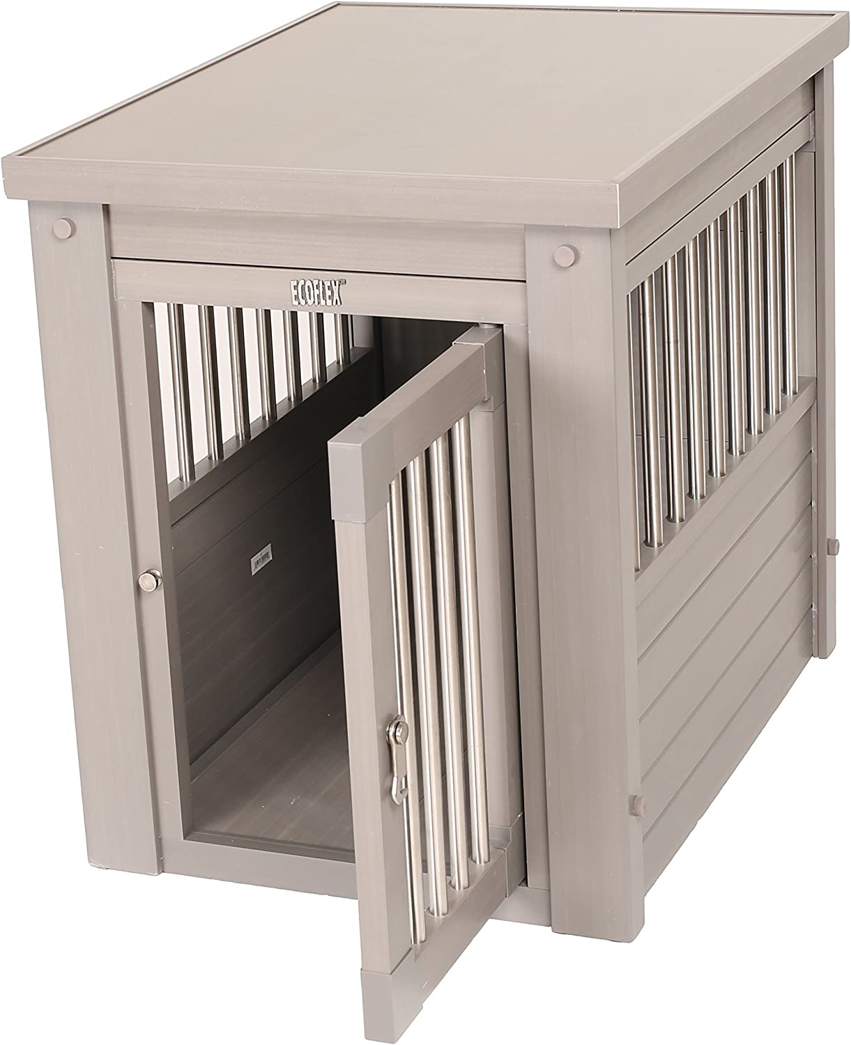 New Age Pet ecoFLEX Pet Crate End Table. Small. Gray