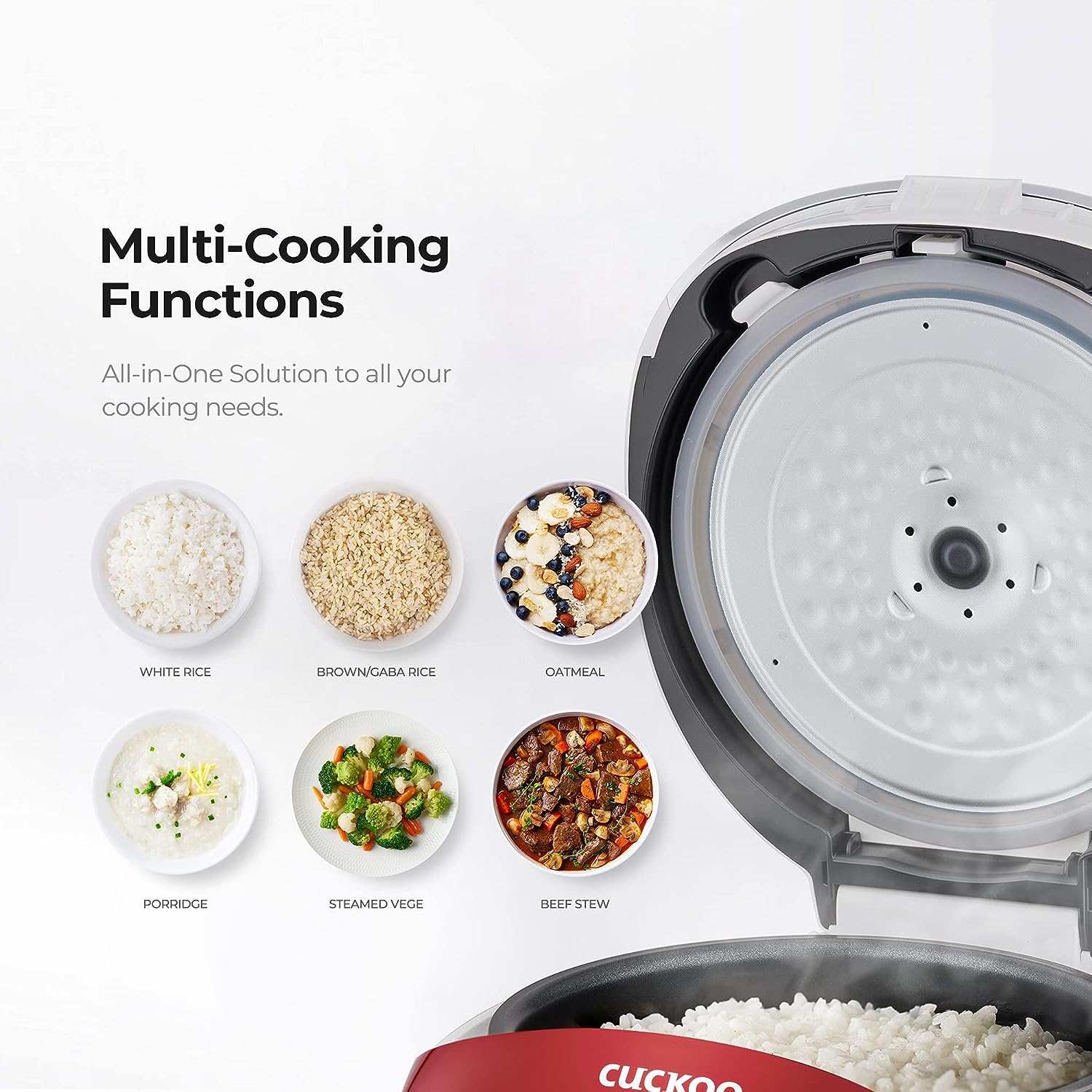 Cuckoo CR-0351F Electric Heating Rice Cooker (Red). 7.80 x 8.90 x 11.50