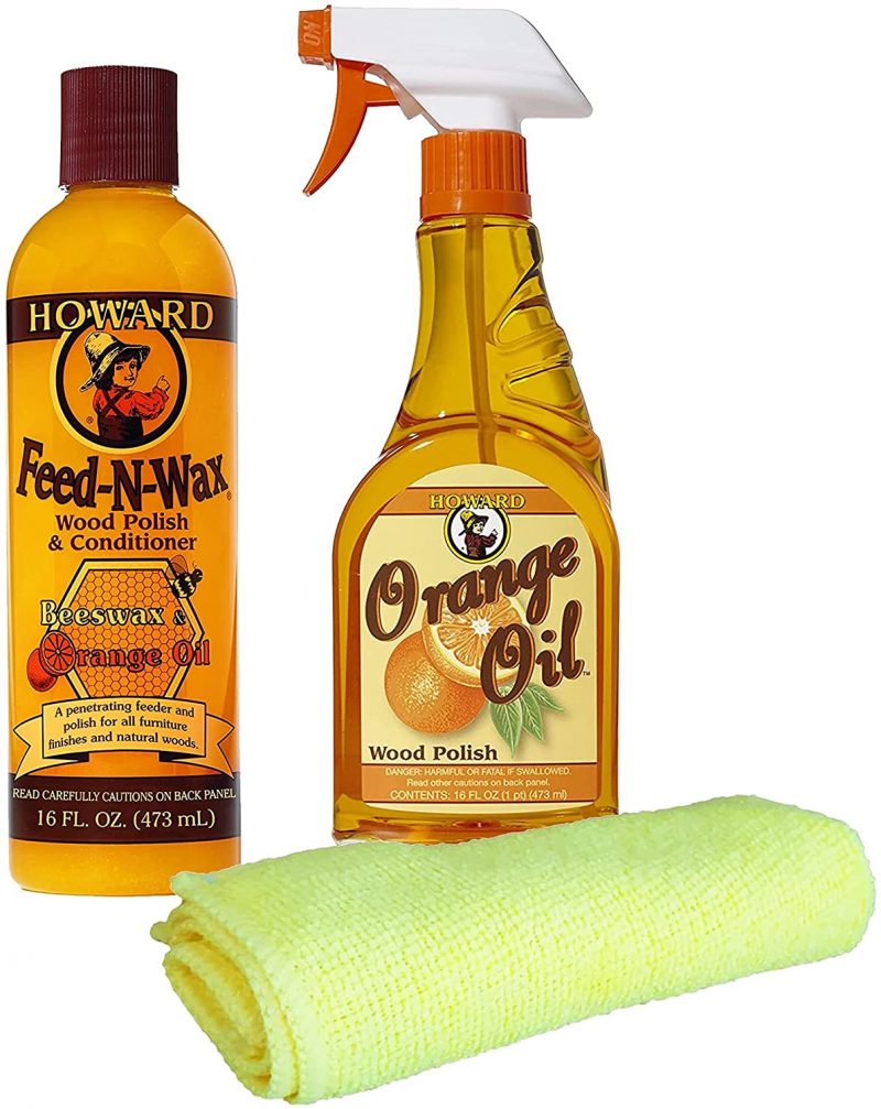 Howard Feed N Wax Wood Polish and Conditioner. and Howard Orange Oil