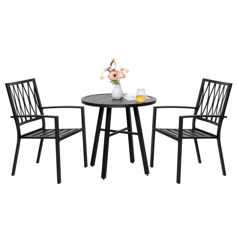 Nuu Garden  3-Piece Iron Outdoor Bistro Set