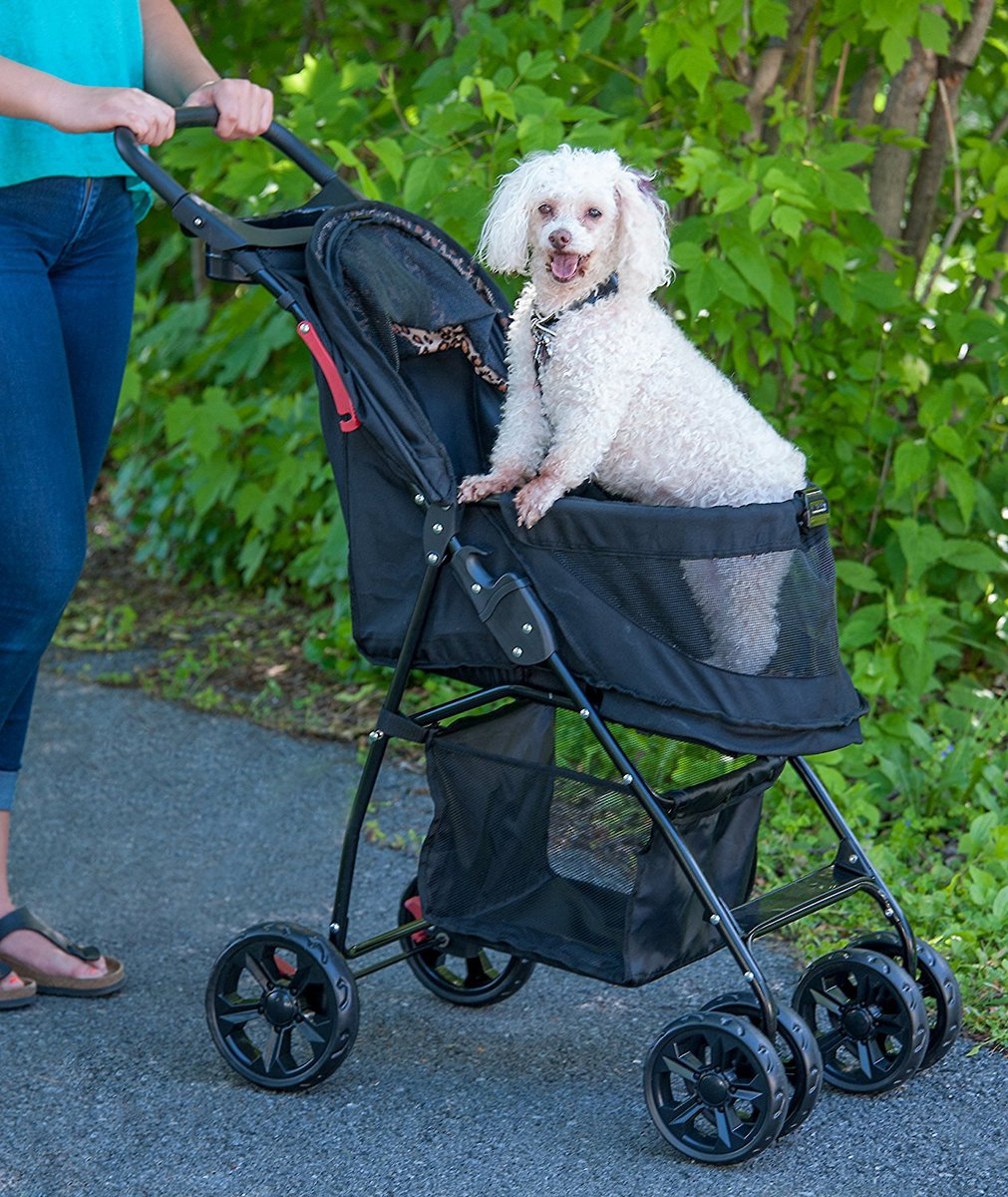 Pet Gear Happy Trails Lite No-Zip Pet Stroller. Jaguar