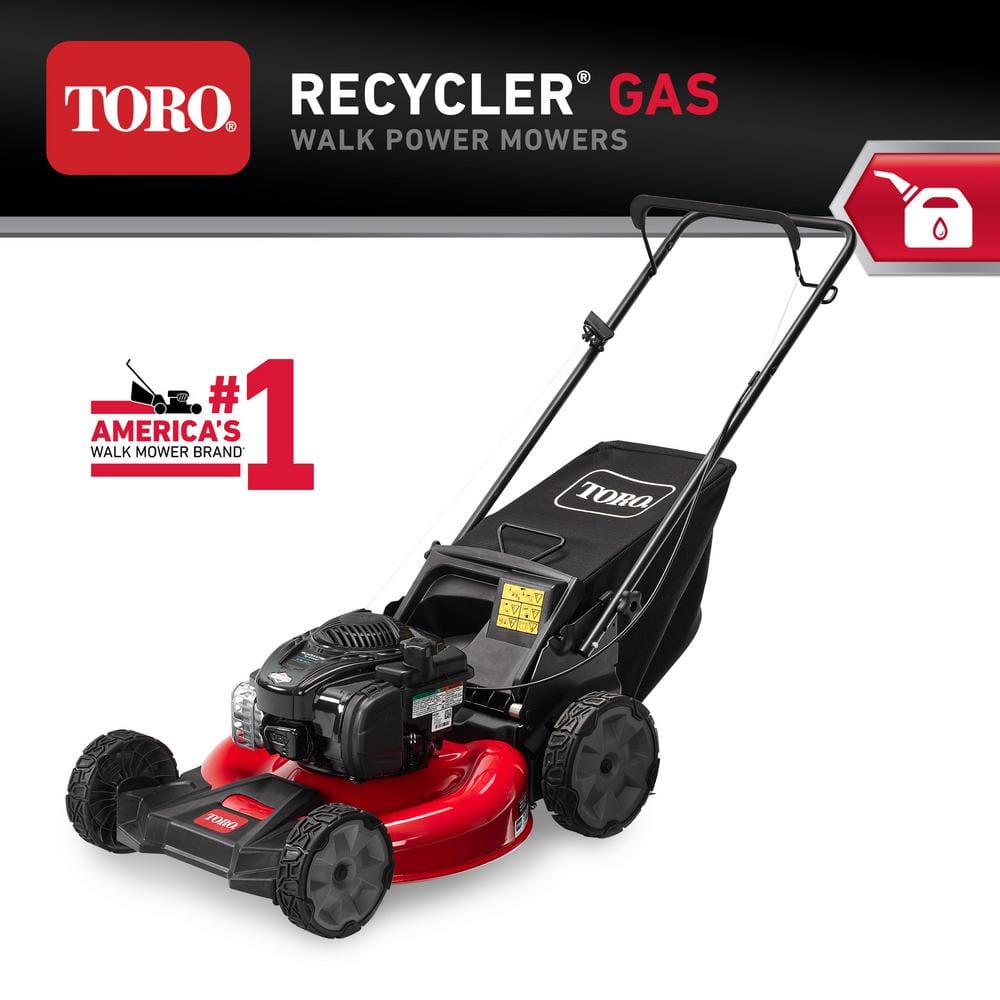 Toro 21311 21 in. Recycler Briggs and Stratton 140 cc Gas High-Wheel Walk Behind Push Lawn Mower