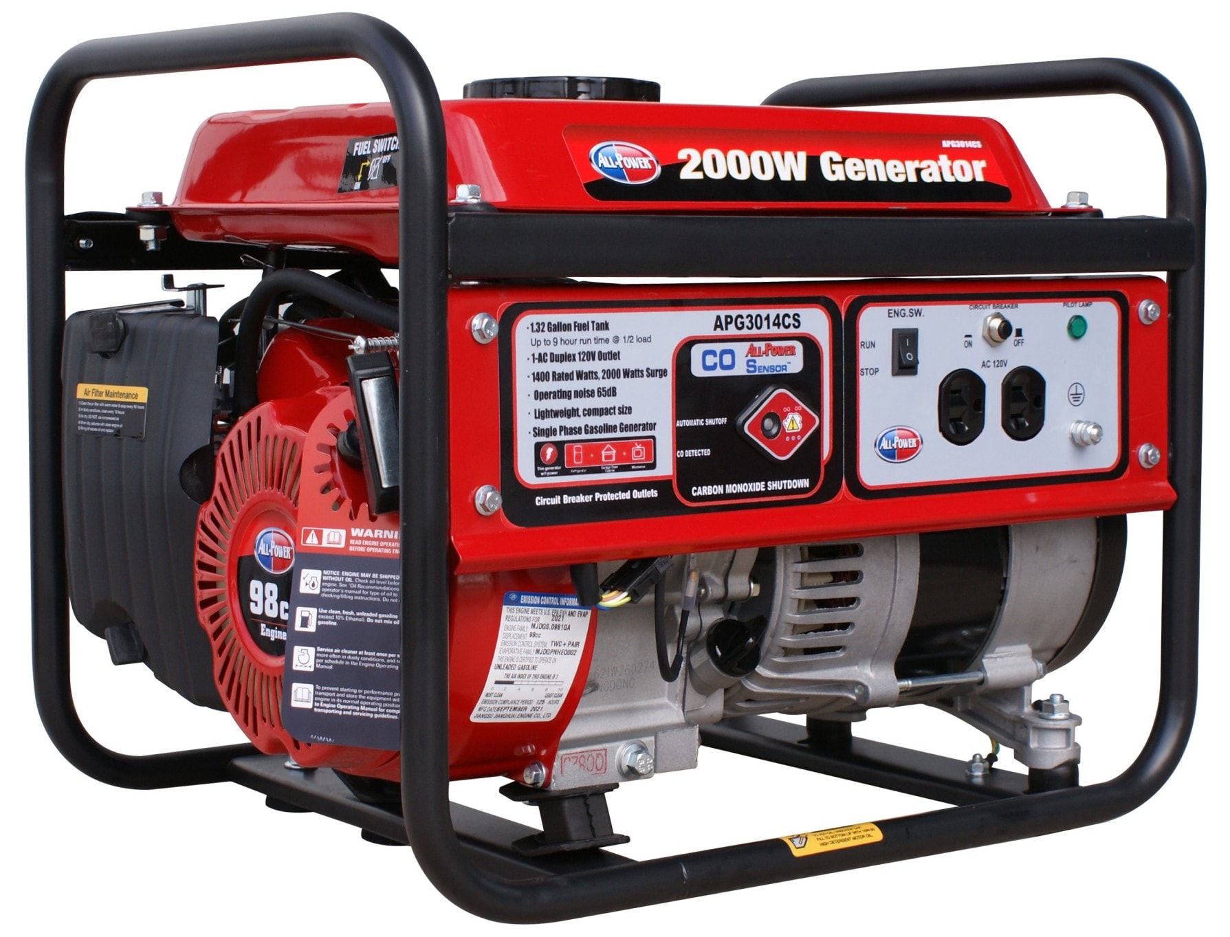 All Power APG3014CS 1400-Watt Gasoline Portable Generator