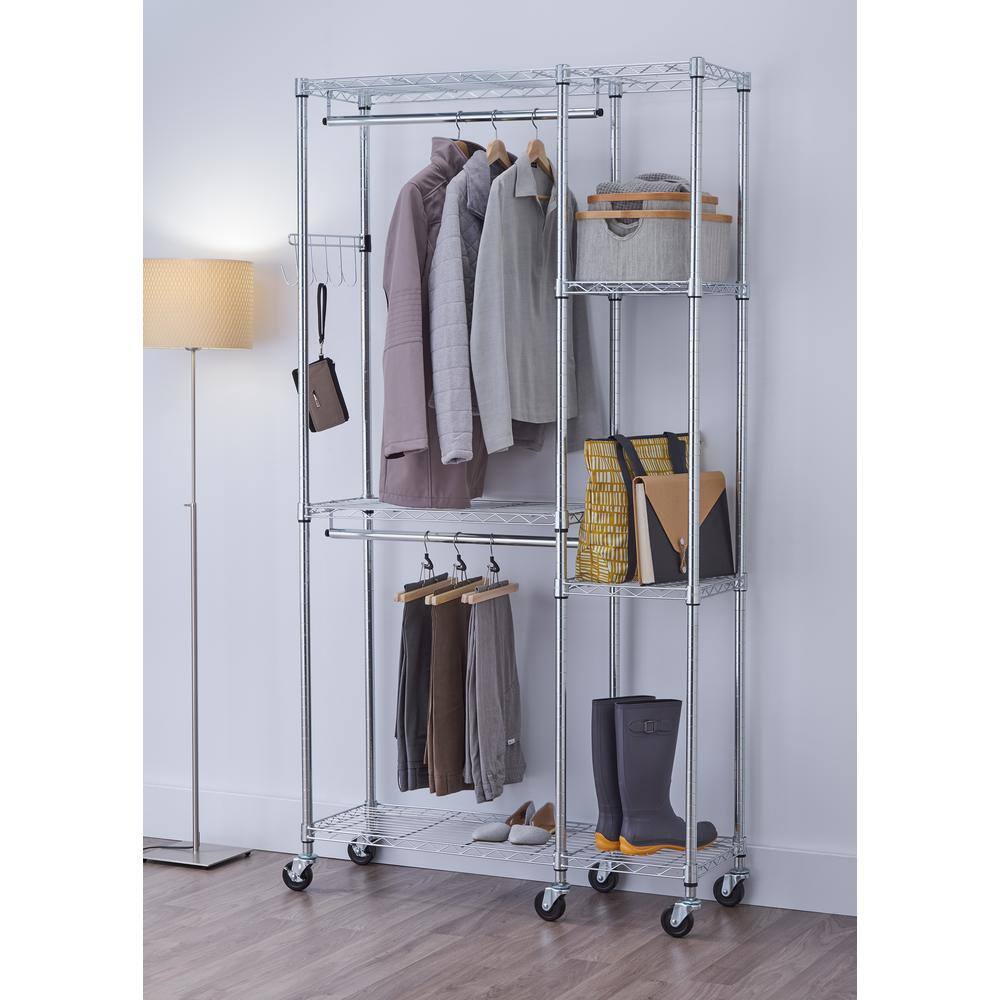 Trinity TBFZ-2702 Chrome Steel Clothes Rack