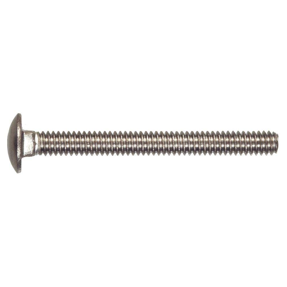 Hillman 3510 Stainless Steel Carriage Bolt (3/8″-16 Coarse Thread x 1-1/2″ Length)