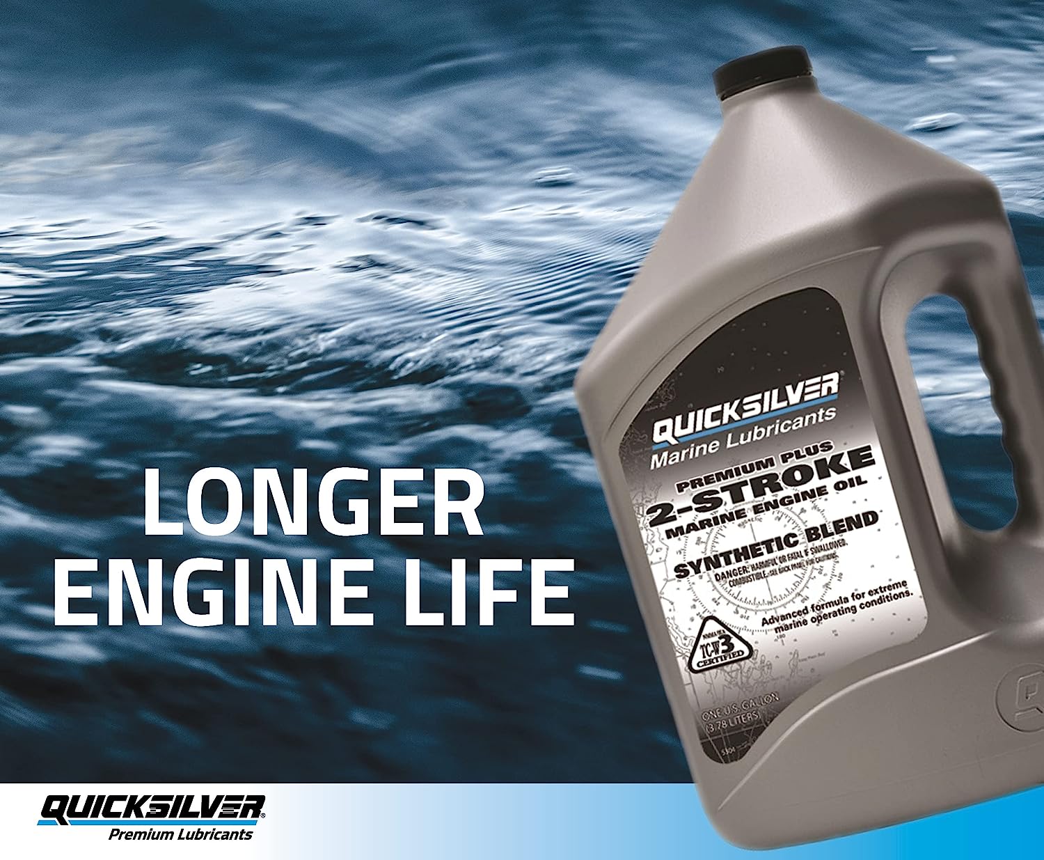 Quicksilver Premium Plus 2 Stroke Marine Engine Oil - 1 Gallon