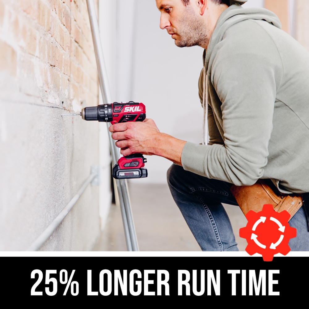 SKIL 1/2-in 12-volt-Amp Variable Speed Brushless Cordless Hammer Drill (1-Battery Included)