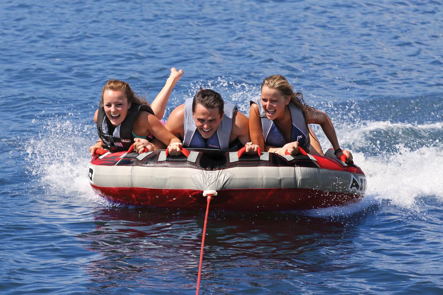 AIRHEAD AHGF-3 G-Force 3 Triple Rider Inflatable Towable Lake Performance Tube