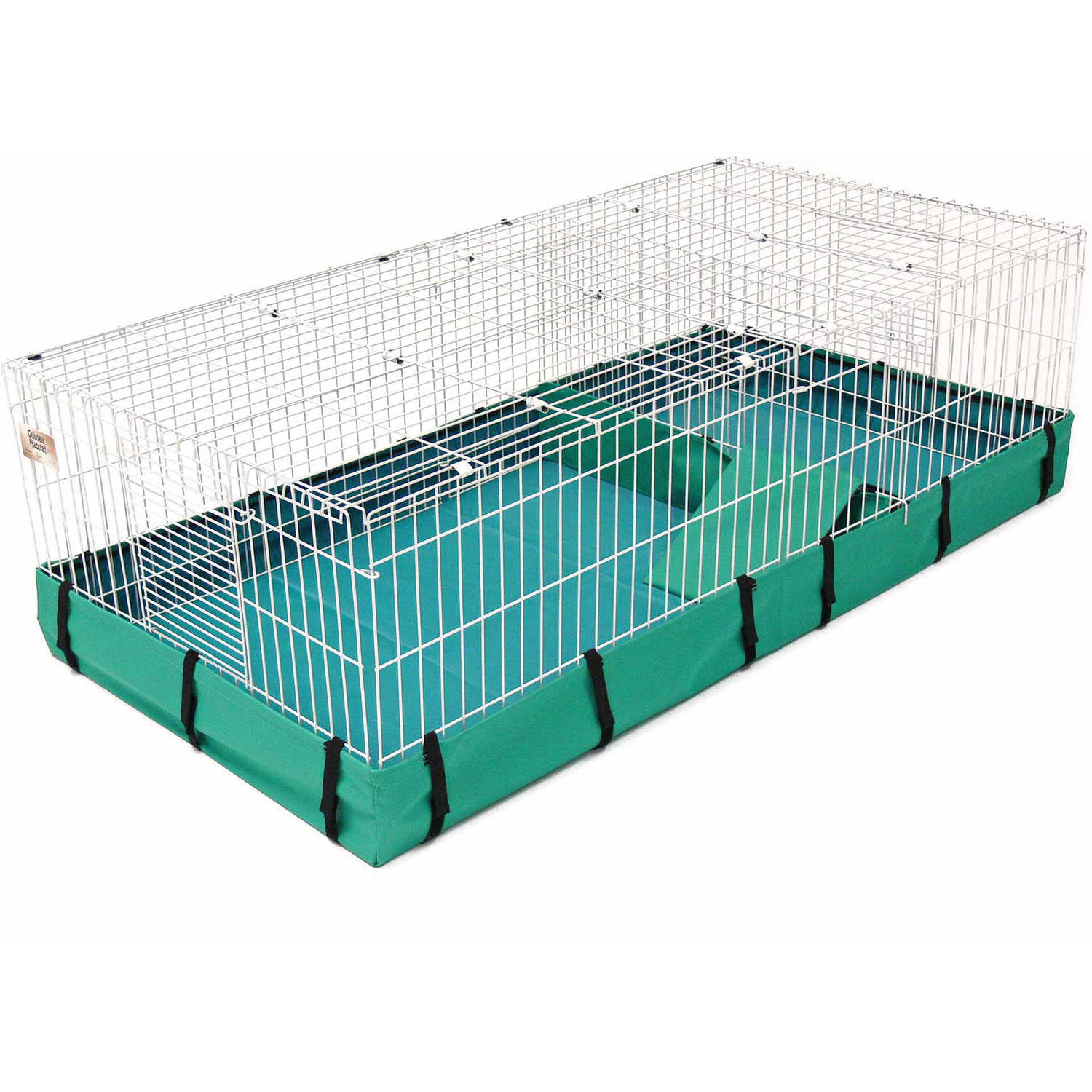 MidWest Homes For Pets Guinea Habitat Plus with 8 sq. ft. Living Area. Ramp and Divider