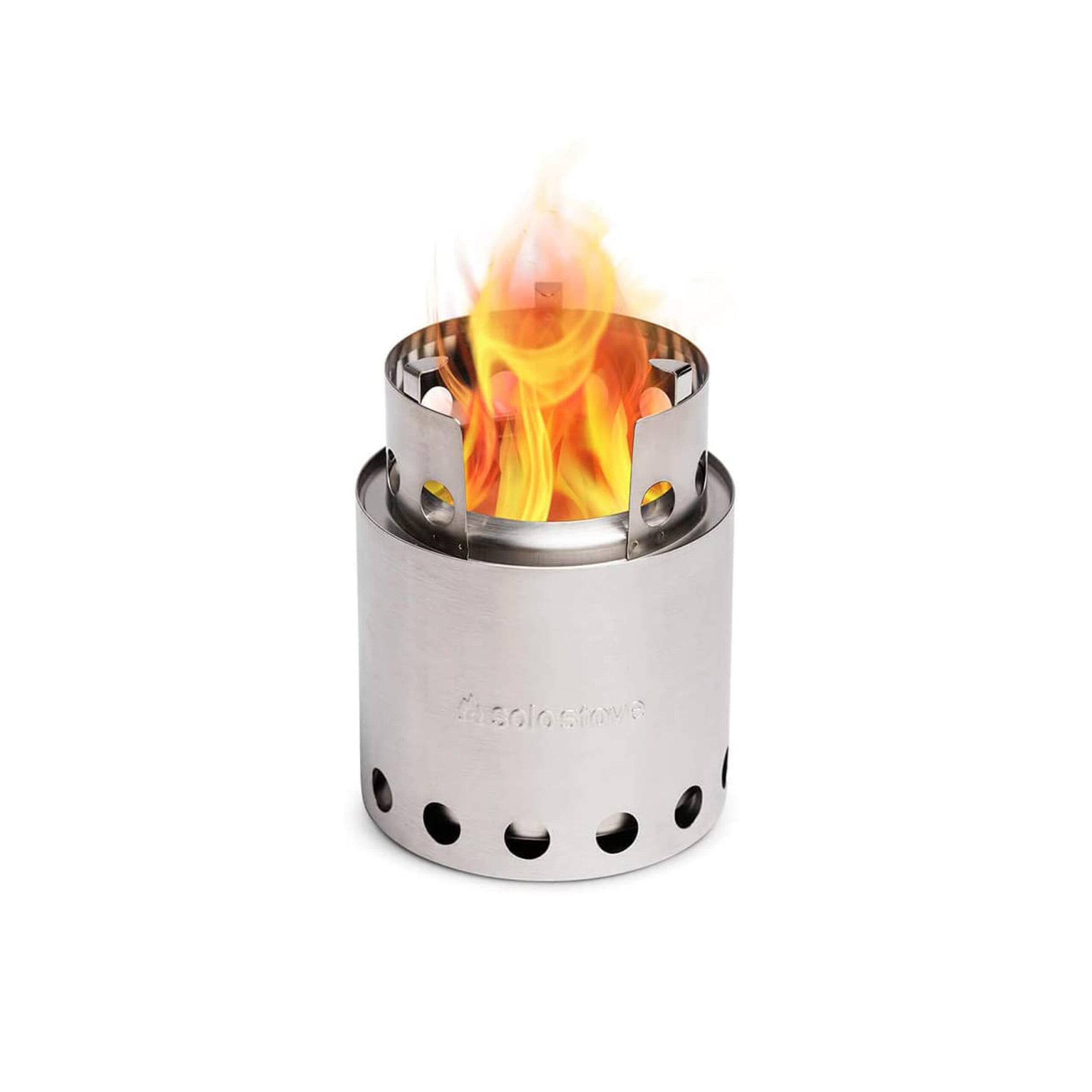 Solo Stove Lite. Portable Camping Hiking and Survival Stove. Powerful Efficient Wood Burning and Low Smoke. 1-2 People. 304 Stainless Steel. Compact 5.7″x4.2″ and Lightweight 9 oz