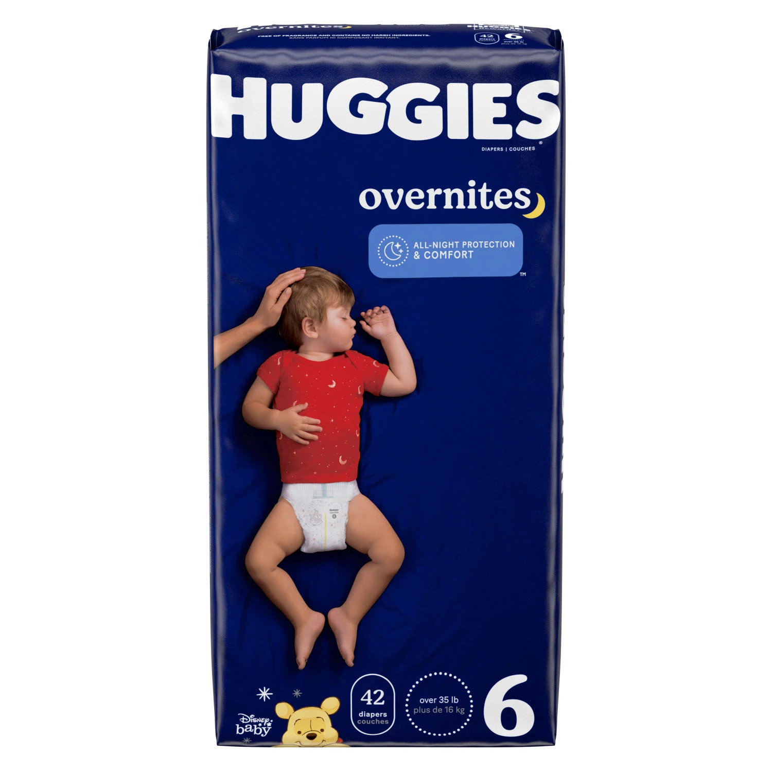 Nighttime Baby Diapers Size 6. 84 Ct. Huggies Overnites