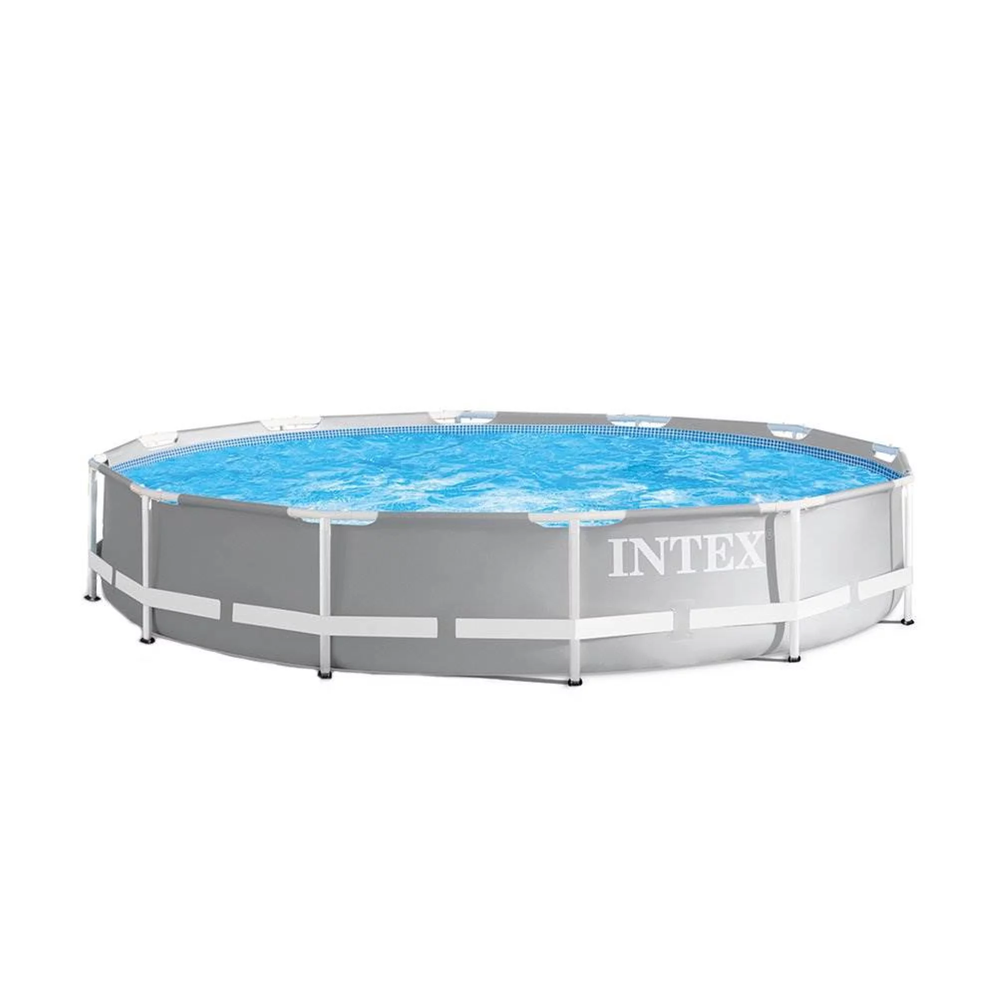 Intex 12ft x 30in Frame Above Ground Swimming Pool & Robot Vacuum