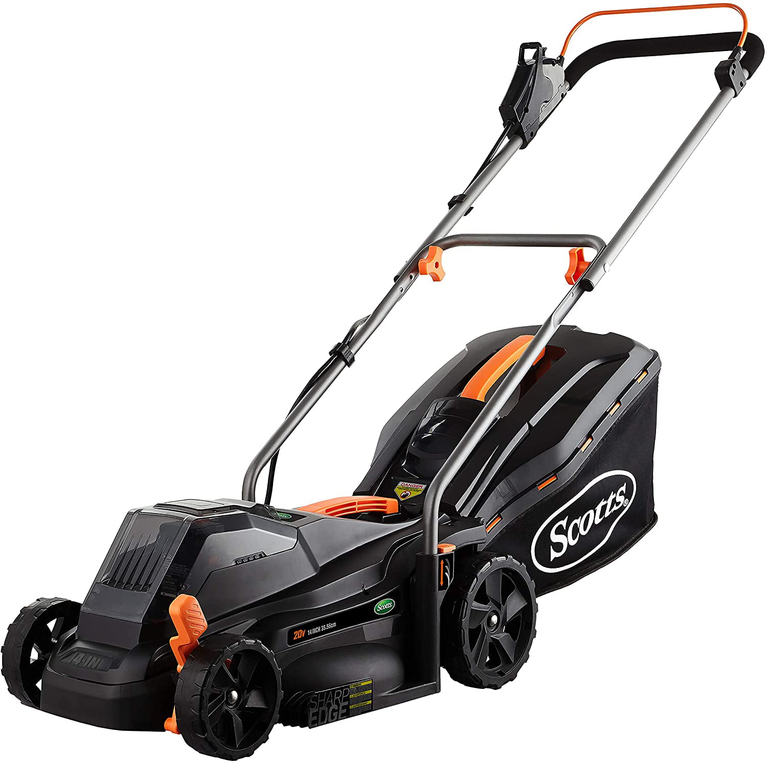 Scotts Outdoor Power Tools 62014S 14-Inch 20-Volt Cordless Lawn Mower. Black