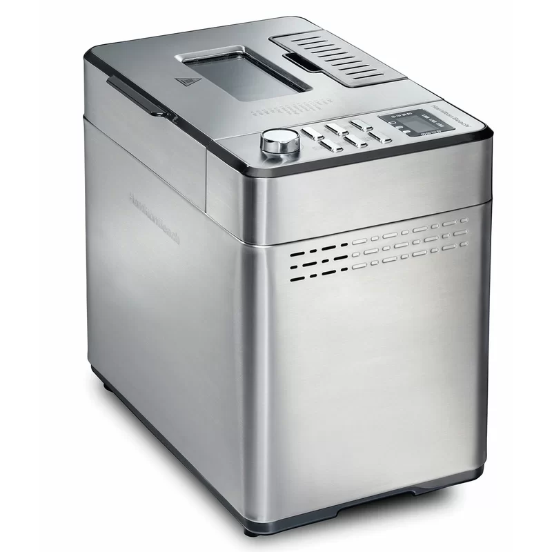 Hamilton Beach 29888 Stainless Steel 2 lbs. Bread Maker with Fruit and Nut Dispenser