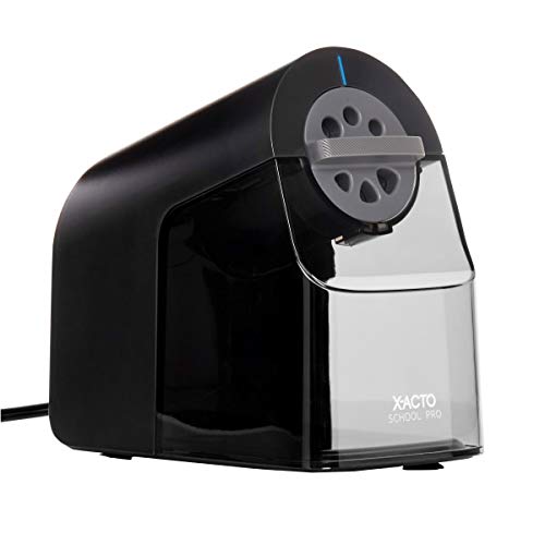 X-Acto Pencil Sharpener. SchoolPro Electric Pencil Sharpener. Heavy Duty Electric Pencil Sharpener for School. Classroom and Teacher Supplies. Perfect for Addition to Homeschooling Supplies. Black