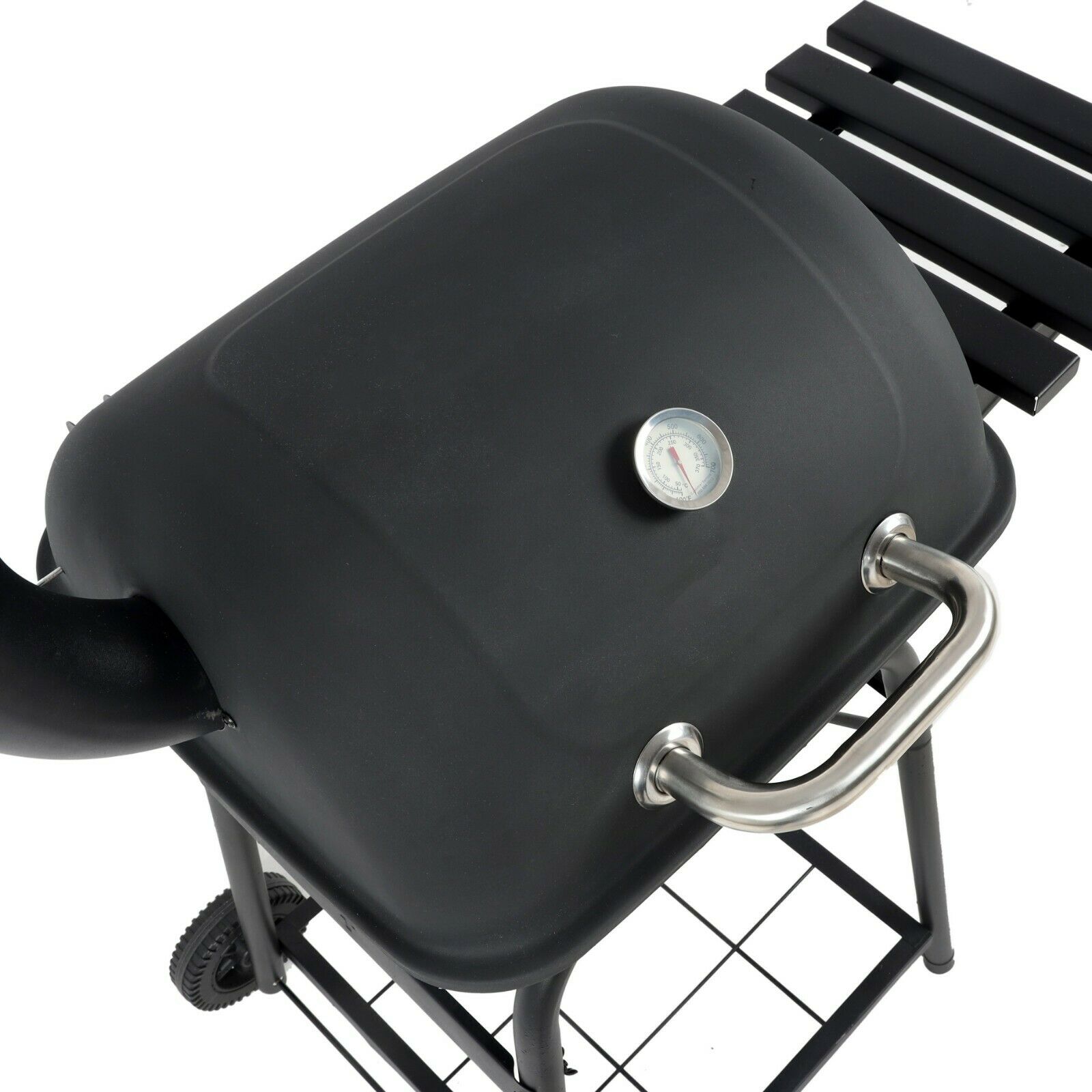 Outdoor BBQ Grill Charcoal Pit Patio Backyard Meat Cooker Smoker gauge stainless