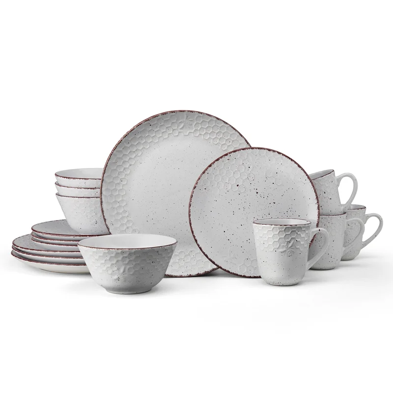 Pfaltzgraff 5274285 Bumble Bee 16-Piece Dinnerware Set. Assorted