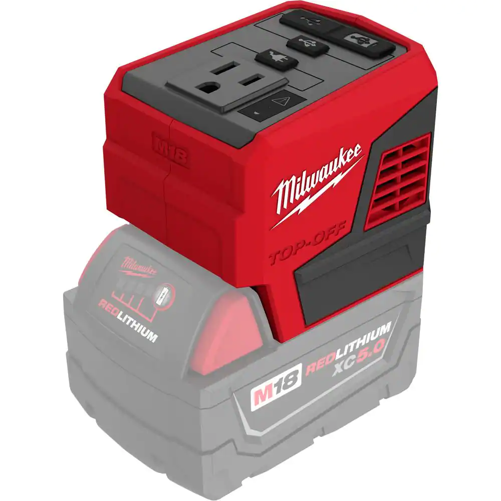 Milwaukee 2846-20 M18 18-Volt Lithium-Ion 175-Watt Powered Compact Inverter for M18 Batteries (Tool-Only)