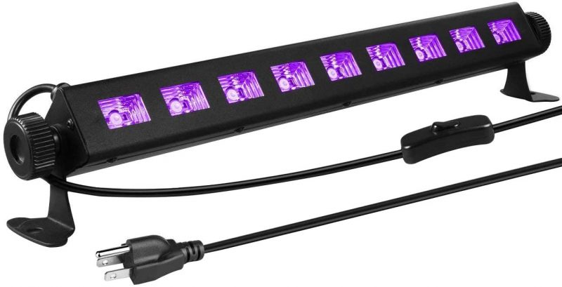 Gohyo 9 LED Black Light. 27W LED UV Bar Glow in The Dark Party