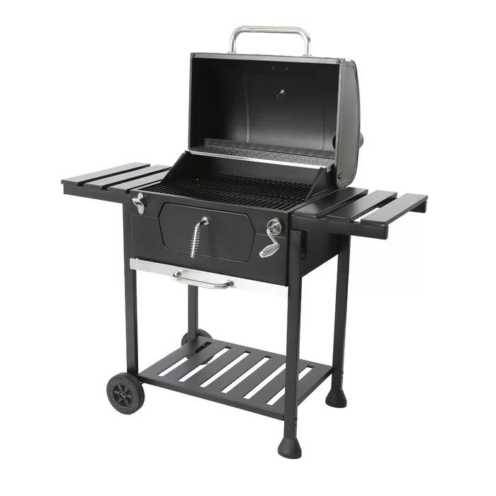 Royal Gourmet CD1824EC 24-Inch Charcoal BBQ Grill with Cover. Black