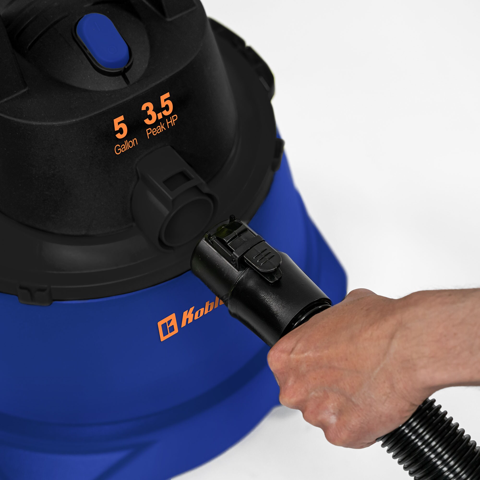 Koblenz 5-Gallons 3.5-HP Corded Wet/Dry Shop Vacuum with Accessories Included