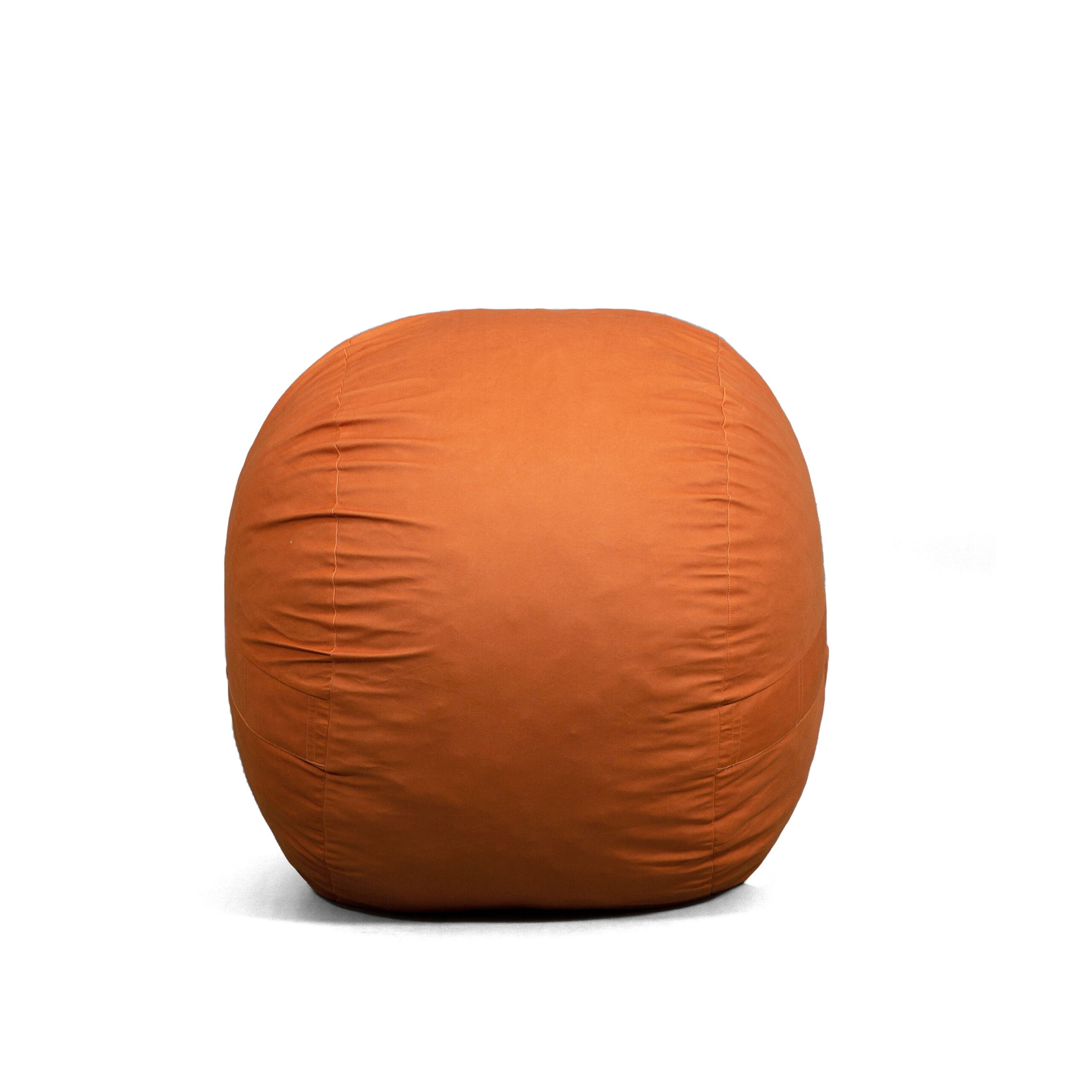 Big Joe Fuf Medium Foam Filled Bean Bag Chair. Kids and Teens. Burnt Orange Lenox. 3ft Big