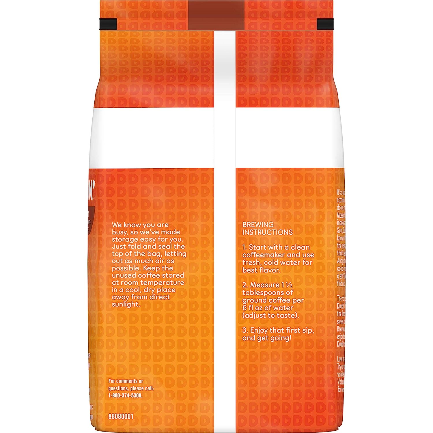 Dunkin- Hazelnut Flavored Ground Coffee. 20 Ounces (Pack of 6)