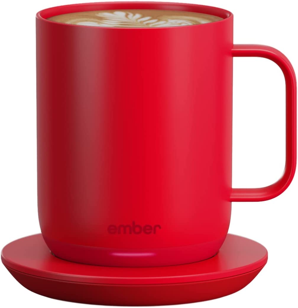 Ember Temperature Control Smart Mug 2. (PRODUCT) RED. 14 oz. App Controlled Heated Coffee Mug for Home or Office (Red)