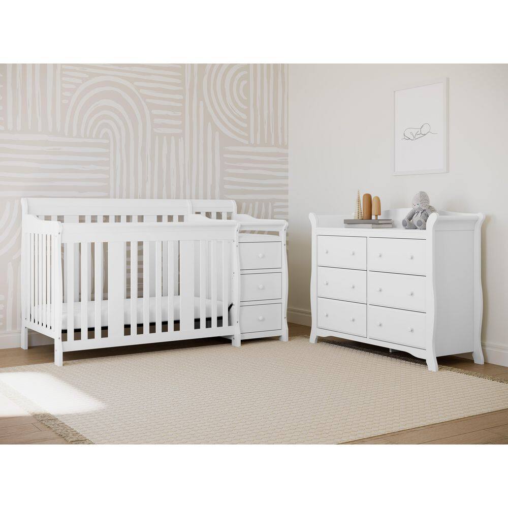 Storkcraft  Avalon 6-Drawer White Double Kids Dresser
