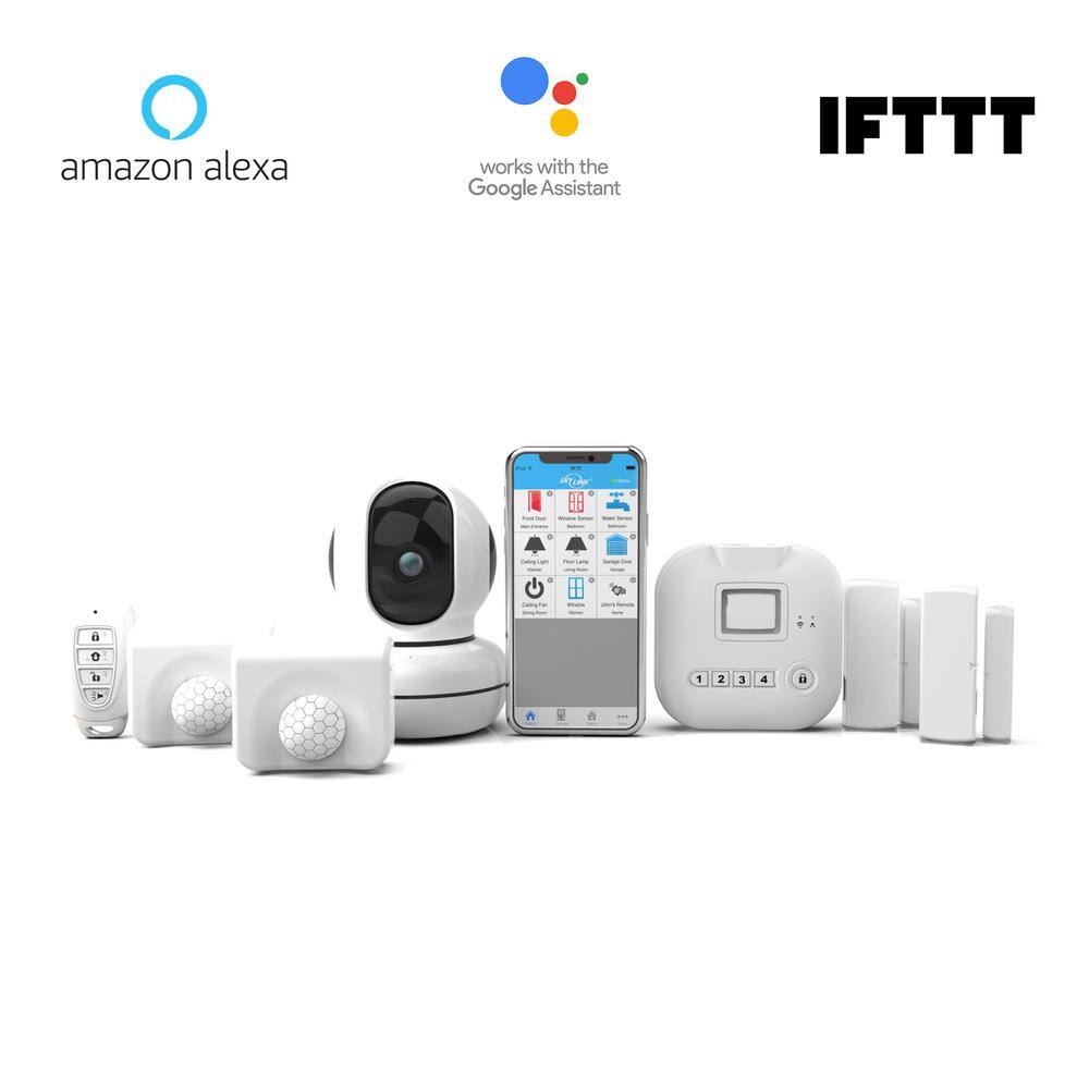 SkyLink SK-250 Wireless Alarm. Camera Deluxe Security System - Echo Alexa and IFTTT compatible