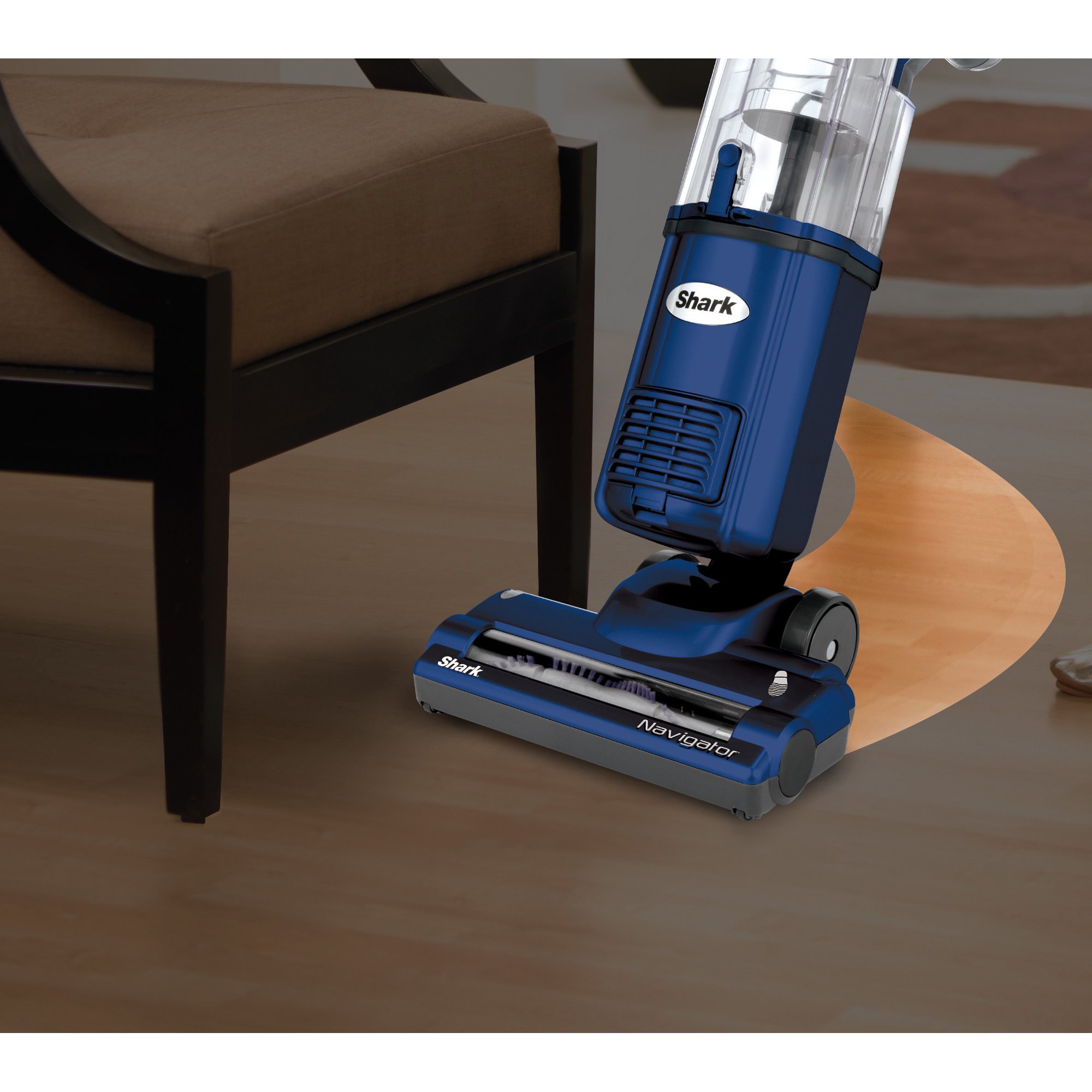 Shark NV105 Navigator Light Upright Vacuum with Large Dust Cup Capacity. Duster Crevice Tool & Upholstery Tool for Dependable Multi-Surface Cleaning. Blue