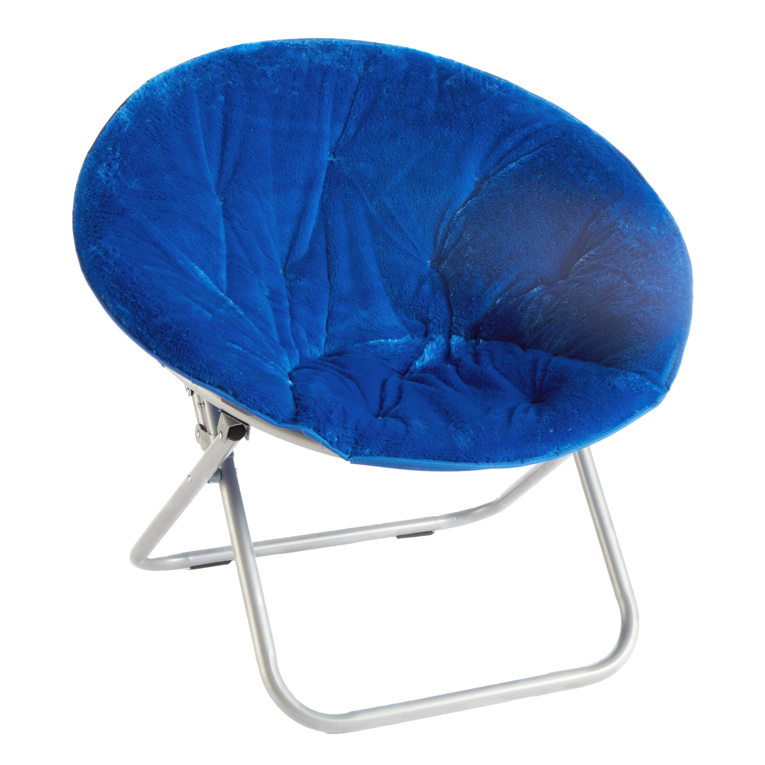 Mainstays Faux Fur Saucer™ Chair. Blue
