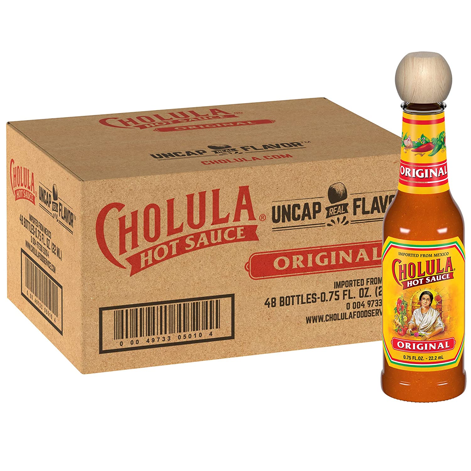 Cholula Original Hot Sauce 0.75 fl oz Multipack. 48 count