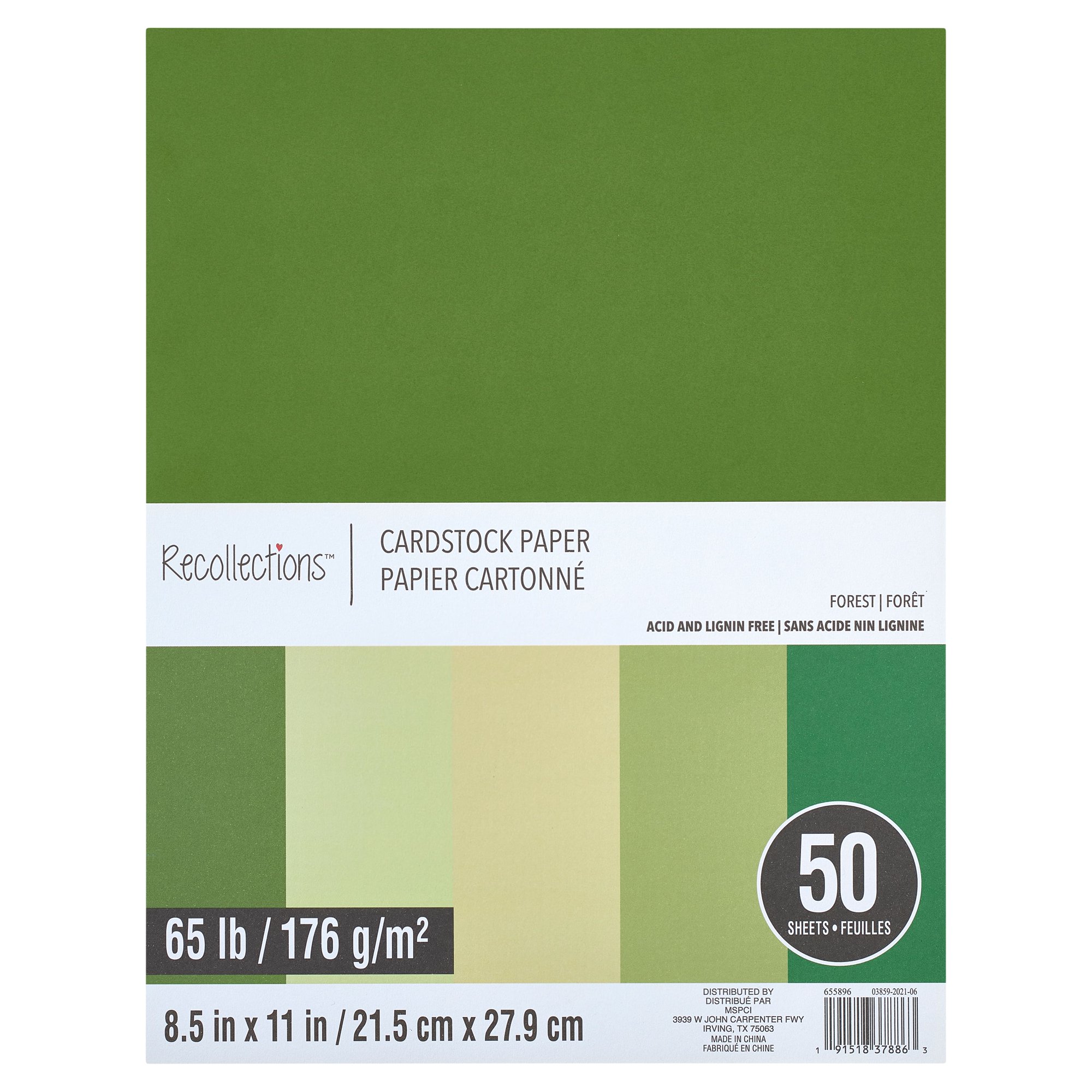 Recollections 12 Pack: Forest Cardstock Paper Pad. 8.5″ x 11″