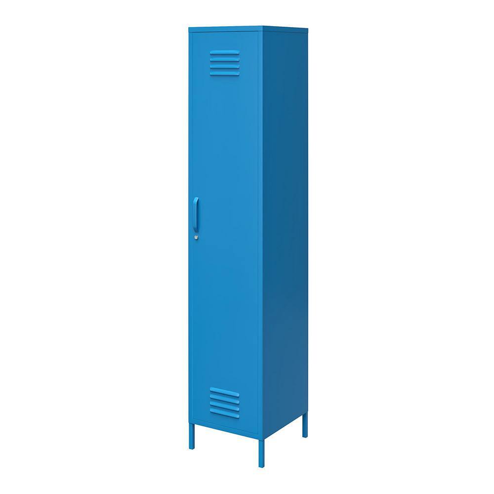 Novogratz 5244810COM Cache Single Metal Locker Storage Cabinet in Blue