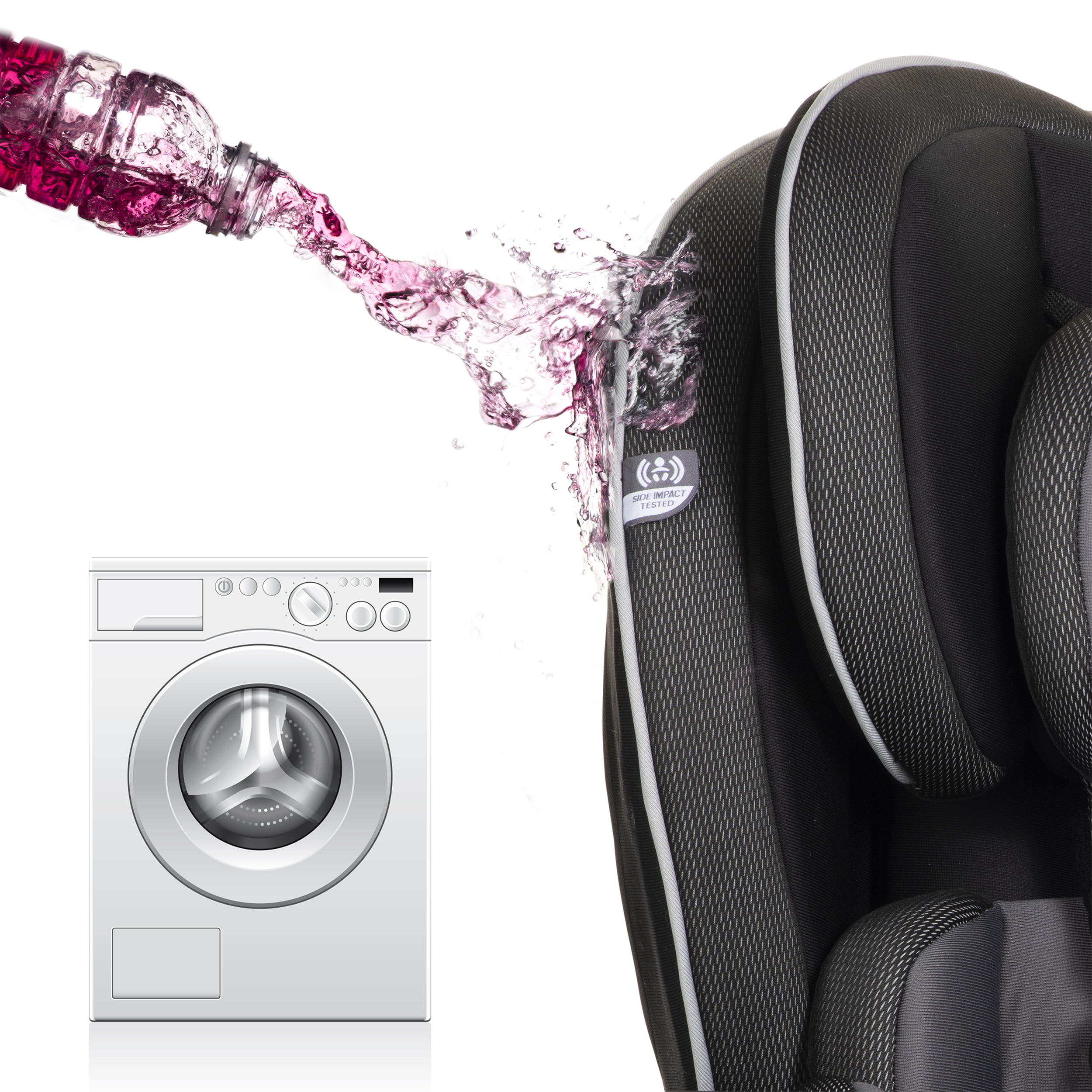 Evenflo EveryKid All-in-One High-back Booster Car Seat. Soft Pink