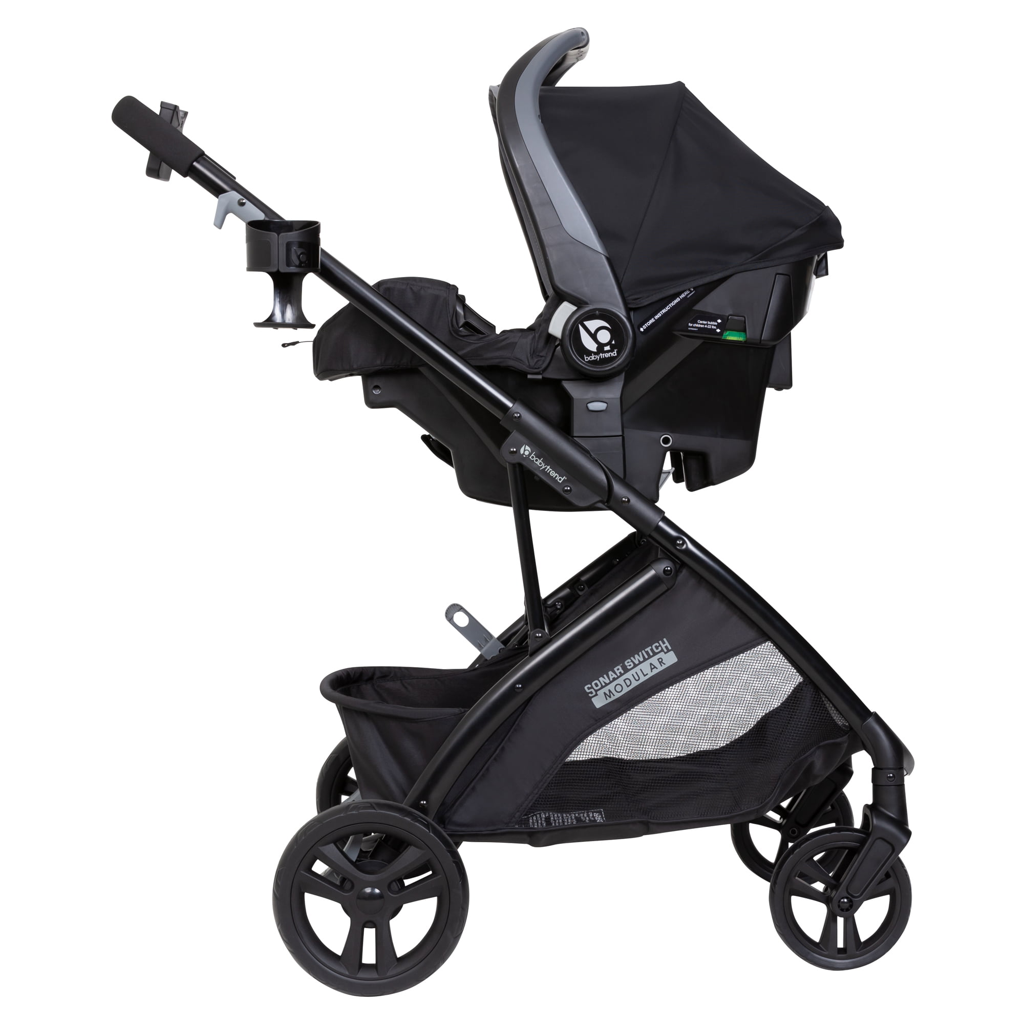 Baby Trend Sonar™ Switch 6-in-1 Modular Travel System Stroller. Desert Gray