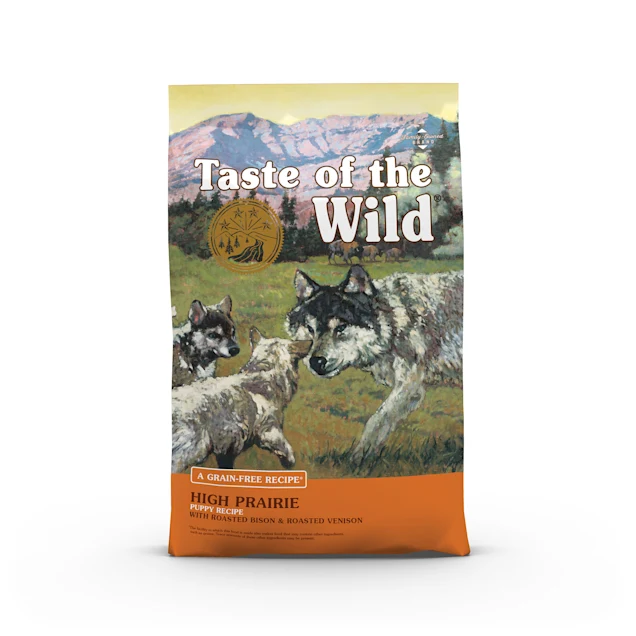 Taste of the Wild High Prairie Grain-Free Roasted Bison & Venison Dry Puppy Food. 5 lbs.