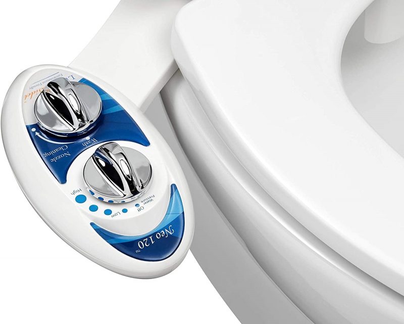 Luxe Bidet Neo 120. Self Cleaning Nozzle. Fresh Water Non-Electric Mechanical