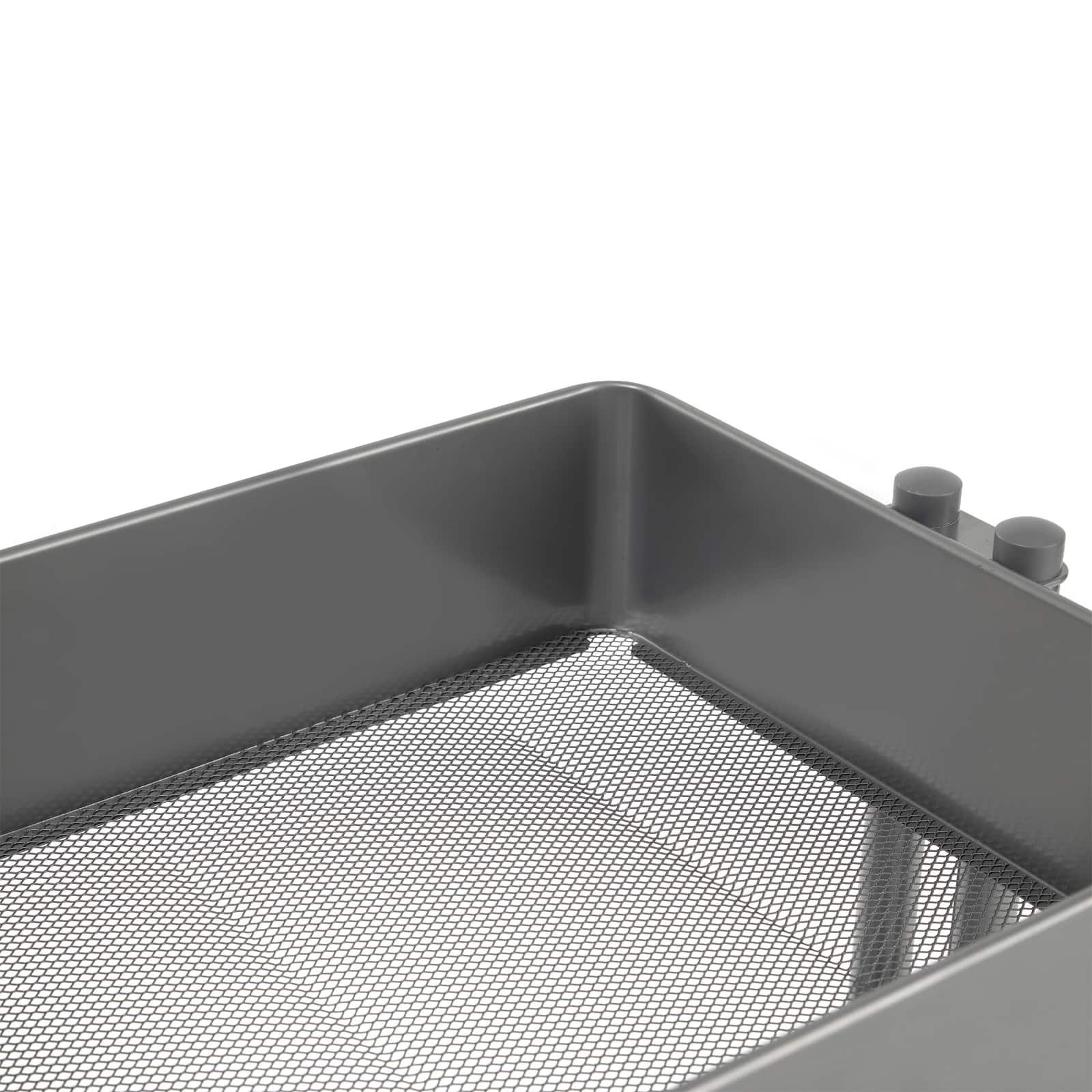 Simply Tidy Lexington 3-Tier Rolling Cart. Gray