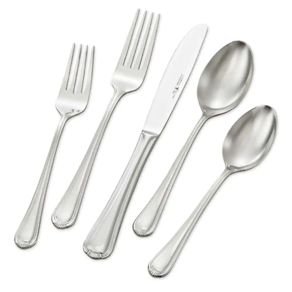 Alcea 65-Piece 18/10 Stainless Steel Flatware Set (Service for 12)