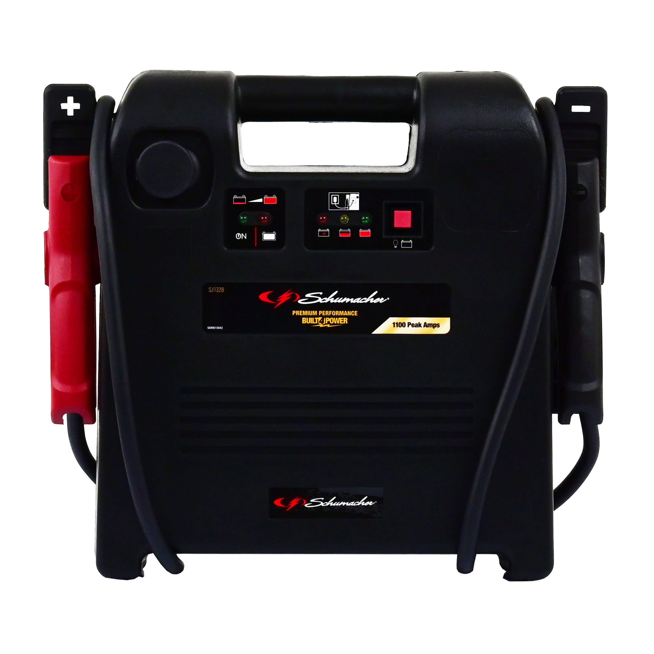 Schumacher 1100 Peak Amp 12V Jump Starter and Portable DC Power Station – Jump Start Car. SUV. Truck. and Marine Batteries –12V DC Accessory Port