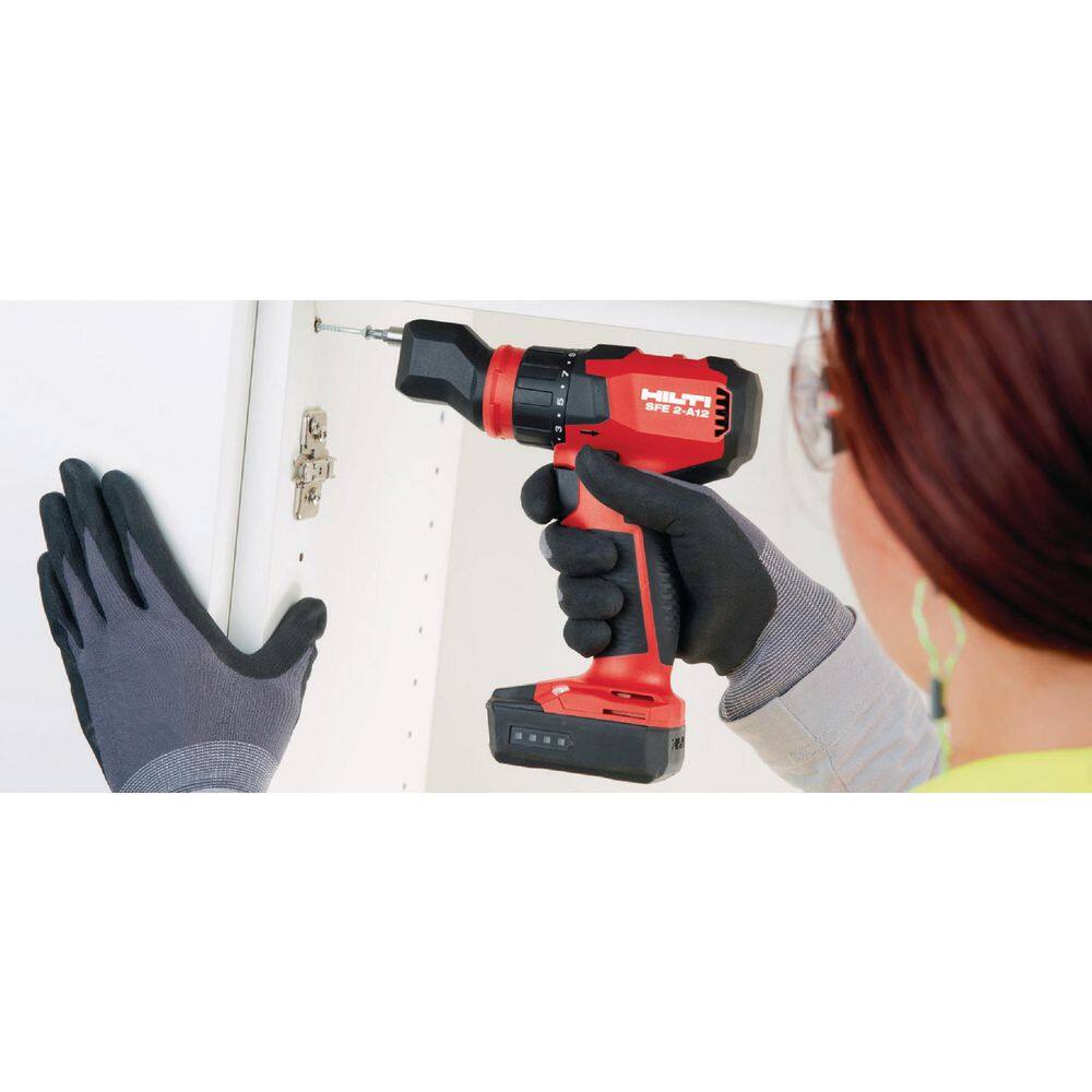 Hilti 2241415 12-Volt Cordless Brushless 1/2 in. Keyless Hex Drill Driver SFE A12 with Exchangeable Chuck Set (Batteries Not Included)